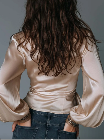 Élise Satin Blouse