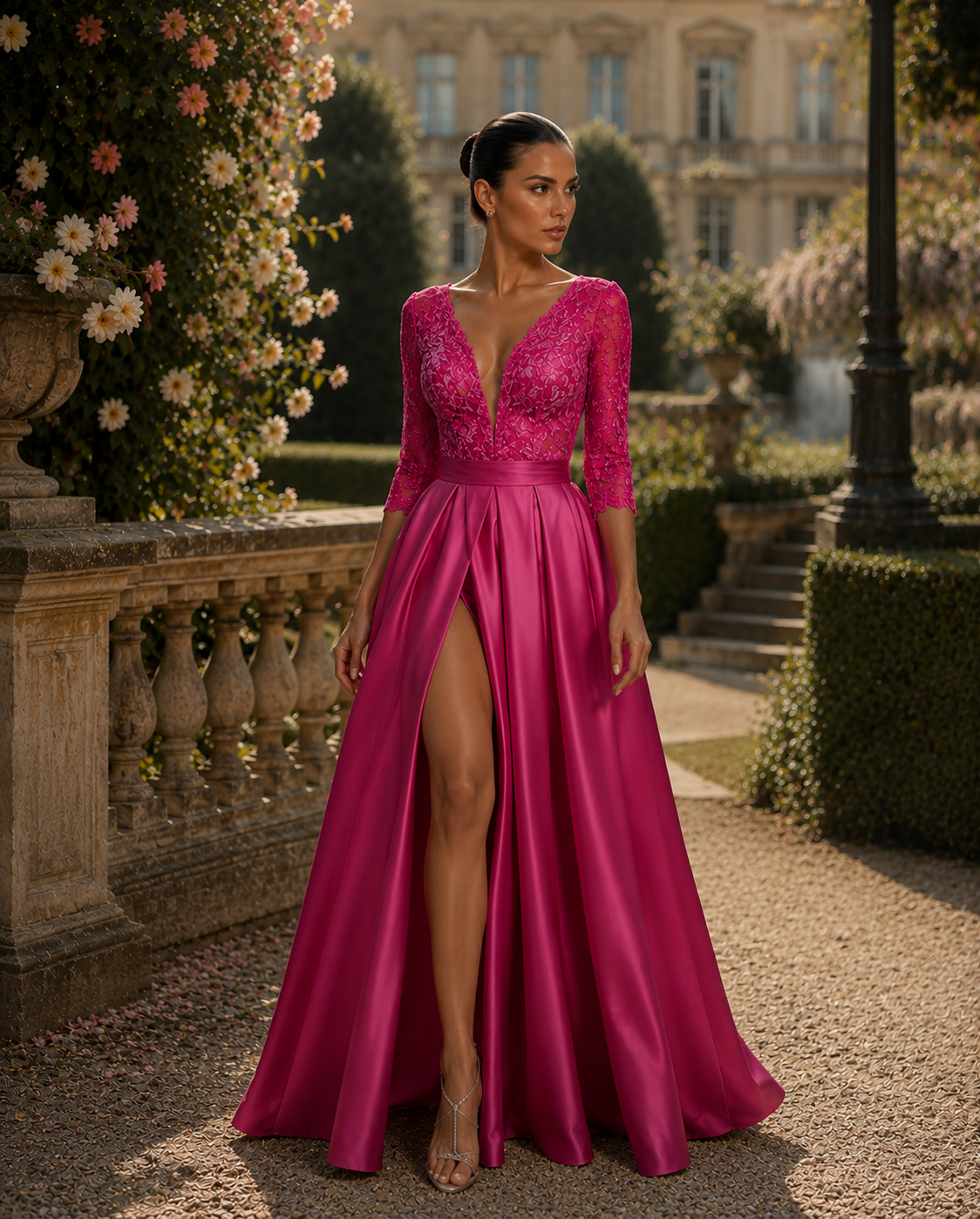 Aurora Gold Maxi Dress