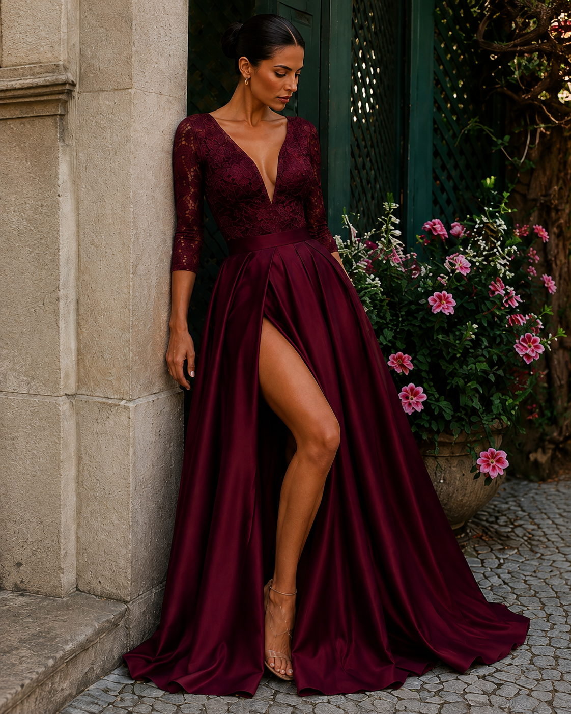 Aurora Gold Maxi Dress